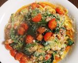 絶品☆ほうれん草のトマトソースパスタ作り方7写真