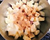 りんごとさつまいものパウンドケーキ作り方2写真