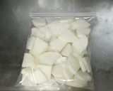材料4つ★冷凍大根とさつま揚げの煮物作り方1写真