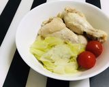 炊飯器で手羽元と大根キャベツの簡単煮込み作り方4写真
