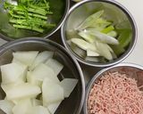 中華風大根そぼろ煮作り方1写真