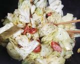 お弁当★ソーセージとキャベツ蒸し炒め作り方3写真