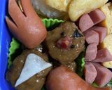 鬼滅の刃　善逸　おにぎり弁当作り方6写真