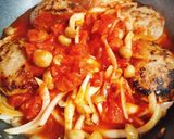 チーズものせて♪トマト煮込みハンバーグ♪作り方5写真