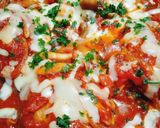 チーズものせて♪トマト煮込みハンバーグ♪作り方6写真
