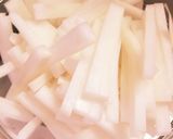 すき焼きのタレで簡単大根のきんぴら作り方1写真