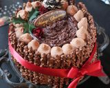 チョコアーモンドポッキーでXmasケーキ作り方26写真