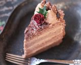 チョコアーモンドポッキーでXmasケーキ作り方34写真