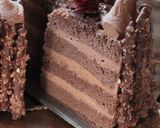 チョコアーモンドポッキーでXmasケーキ作り方32写真