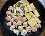 厚揚げとつくねのすき焼き煮作り方2写真