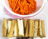 人参と厚揚げ豆腐のきんぴら風♡作り方1写真