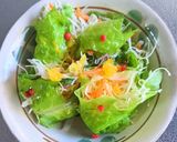 彩り野菜のサンチュ巻きサラダ作り方4写真