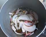 白菜とベーコンの豆乳スープ作り方5写真