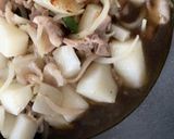 長芋と豚肉の味噌カレー煮作り方4写真