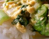 白菜とわかめの＊とろとろ＊卵とじ作り方4写真