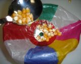 楽しい♪紙風船DEポップコーン♪作り方1写真