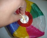 楽しい♪紙風船DEポップコーン♪作り方2写真