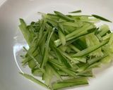 日本酒に♩カニカマ胡瓜のわさびマヨ和え作り方1写真