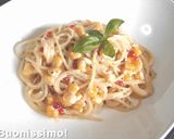 イクラとコーンのクリームパスタ作り方4写真