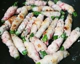 お弁当★アスパラとモッツァレラの肉巻き作り方2写真