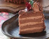 チョコアーモンドポッキーでXmasケーキ作り方33写真