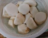 圧力鍋で！里芋と大根と鶏肉の煮物作り方3写真