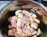 圧力鍋で！里芋と大根と鶏肉の煮物作り方6写真