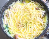 白子と水菜のゆず豆乳クリームパスタ作り方10写真