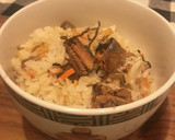 さんまの味噌煮缶と塩昆布の炊き込みご飯作り方4写真