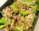 簡単副菜弁当作り置きにも。甘長唐辛子のおかか醤油作り方4写真
