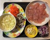鶏ムネ肉でスープとサラダ(鶏様有難う編)作り方3写真