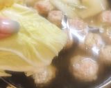 白菜とコリコリ鶏団子のスープ作り方9写真