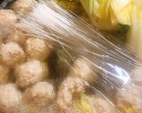 白菜とコリコリ鶏団子のスープ作り方10写真