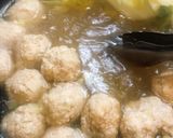 白菜とコリコリ鶏団子のスープ作り方11写真