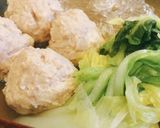 白菜とコリコリ鶏団子のスープ作り方12写真