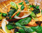 簡単おかず！厚揚げとネギの甘辛炒め作り方6写真