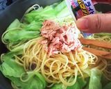 味付け簡単★ツナとキャベツの牡蠣醤油ペペ作り方8写真