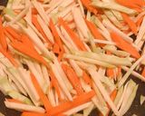 白人参とブロッコリーの茎のきんぴら作り方3写真