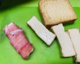 ＊油不使用・厚揚げの豚肉巻き＊作り方1写真