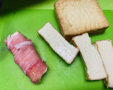 ＊油不使用・厚揚げの豚肉巻き＊作り方1写真