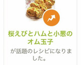 桜えびとハムと小葱のオム玉子作り方6写真