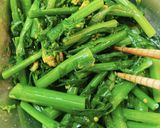 アスパラ菜の辛子醤油和え作り方4写真