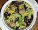 豚小間だんごと白菜の煮込み作り方6写真