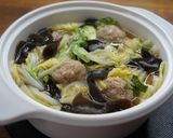 豚小間だんごと白菜の煮込み作り方7写真