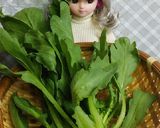 リカちゃん♡春菊と椎茸パスタ⁎∗作り方1写真