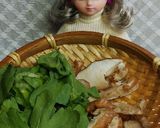 リカちゃん♡春菊と椎茸パスタ⁎∗作り方4写真