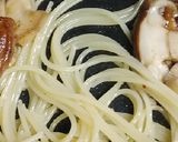 リカちゃん♡春菊と椎茸パスタ⁎∗作り方11写真