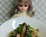 リカちゃん♡春菊と椎茸パスタ⁎∗作り方15写真