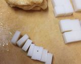 ヒジキ煮のリメイク　油揚げの餅入り袋煮作り方2写真