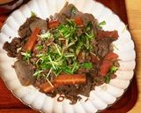 牛肉とこんにゃくのピリ辛煮作り方3写真